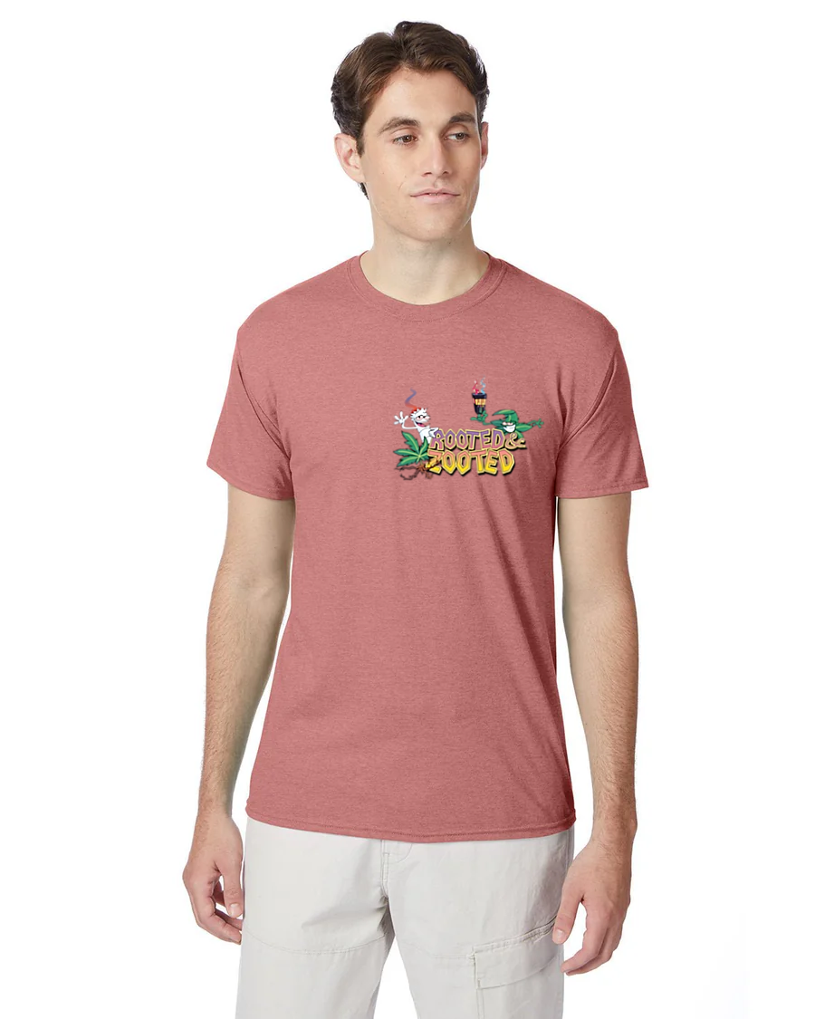 Rooted and Zooted T-Shirt - Two Flavors for Two Players