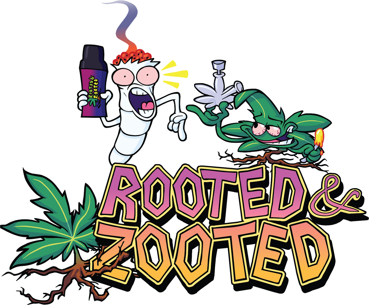 Rooted and Zooted Zip-Up - Two Flavors for Two Players